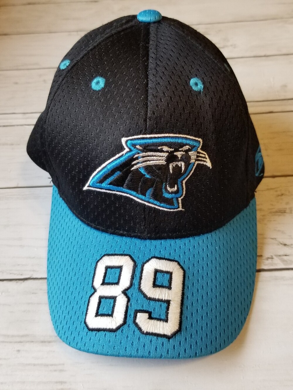 Reebok NFL Players Carolina Panthers #89 Steve Smith Mesh Embroidered Child Cap